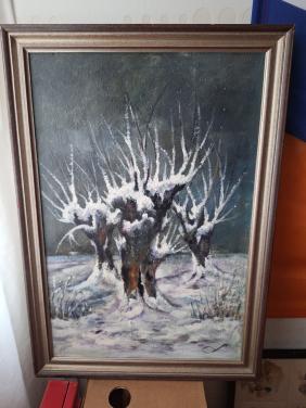 Decoratie lijst met winterseizoen