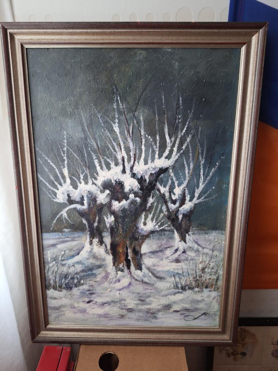 Decoratie lijst met winterseizoen