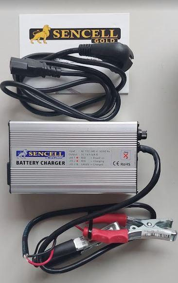 Sencell accu oplader voor caravan mover