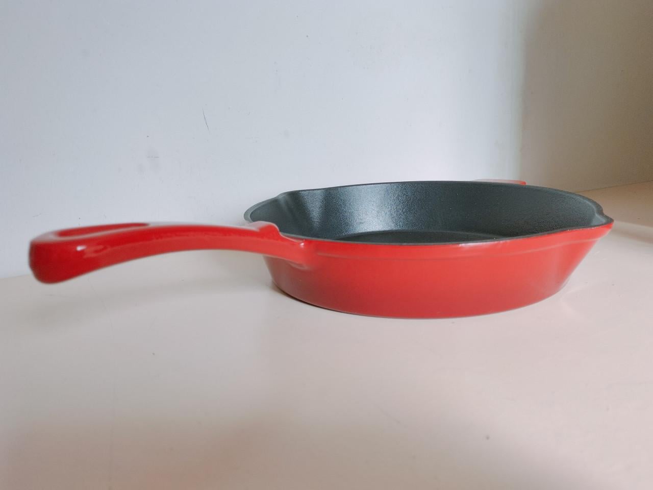 Gietijzeren pan.