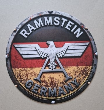 Rammstein Metalen Bord