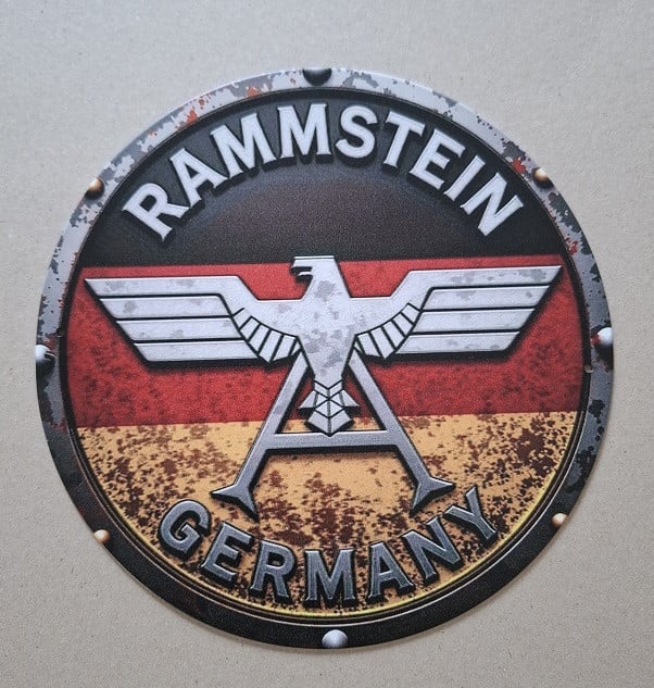 Rammstein Metalen Bord