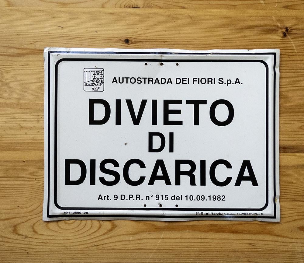 Te koop Italiaans verbodsbord