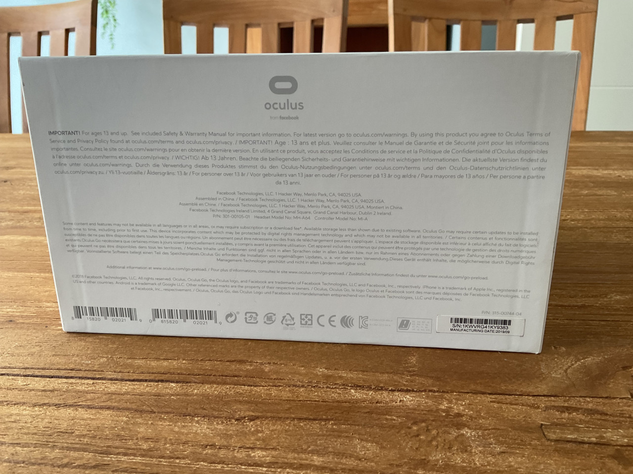 Oculus Go All-in-One VR Headset 64 GB