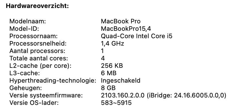 MacBook Pro 13" Touchbar
