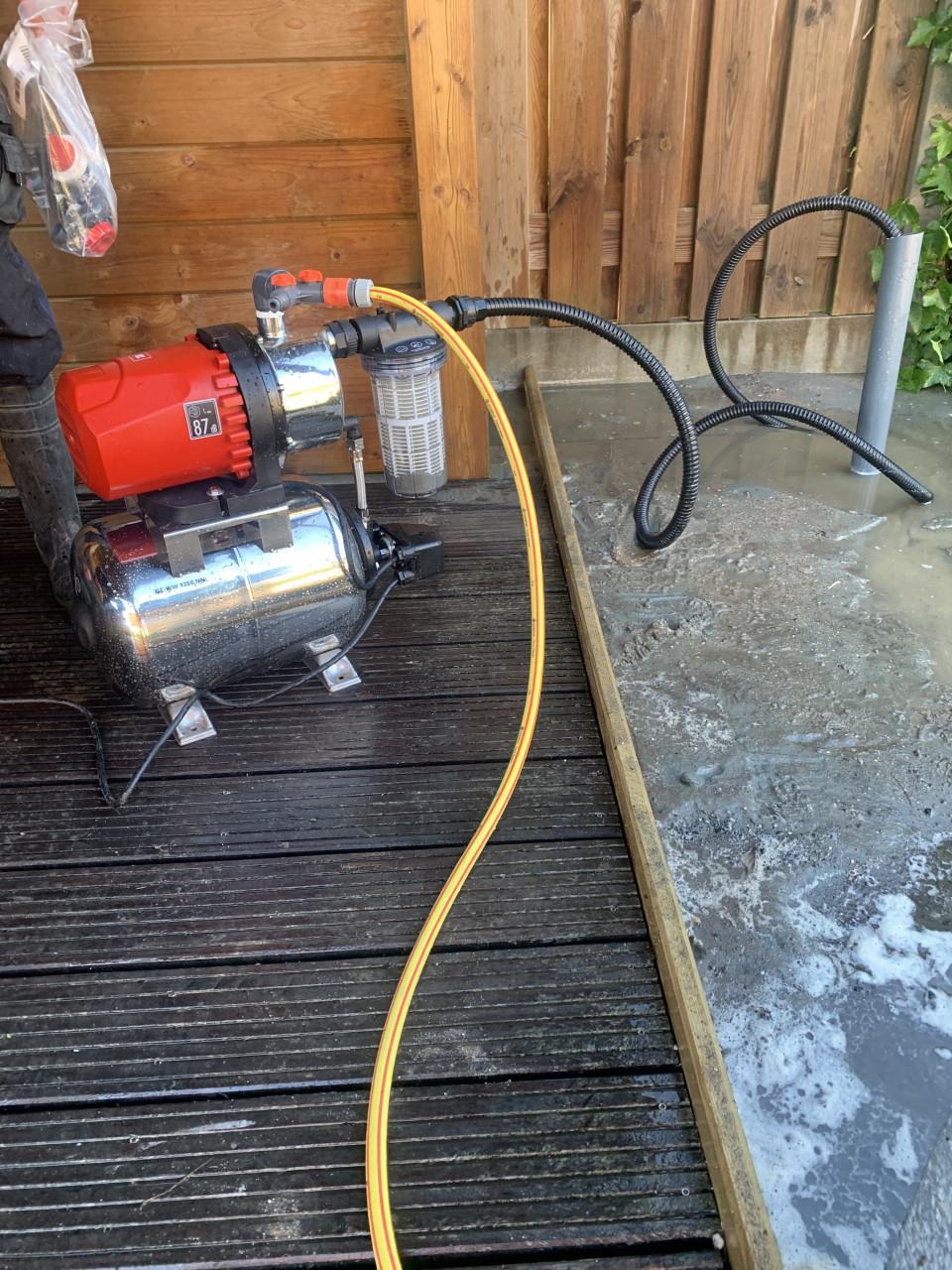 Waterbron voor tuinberegening