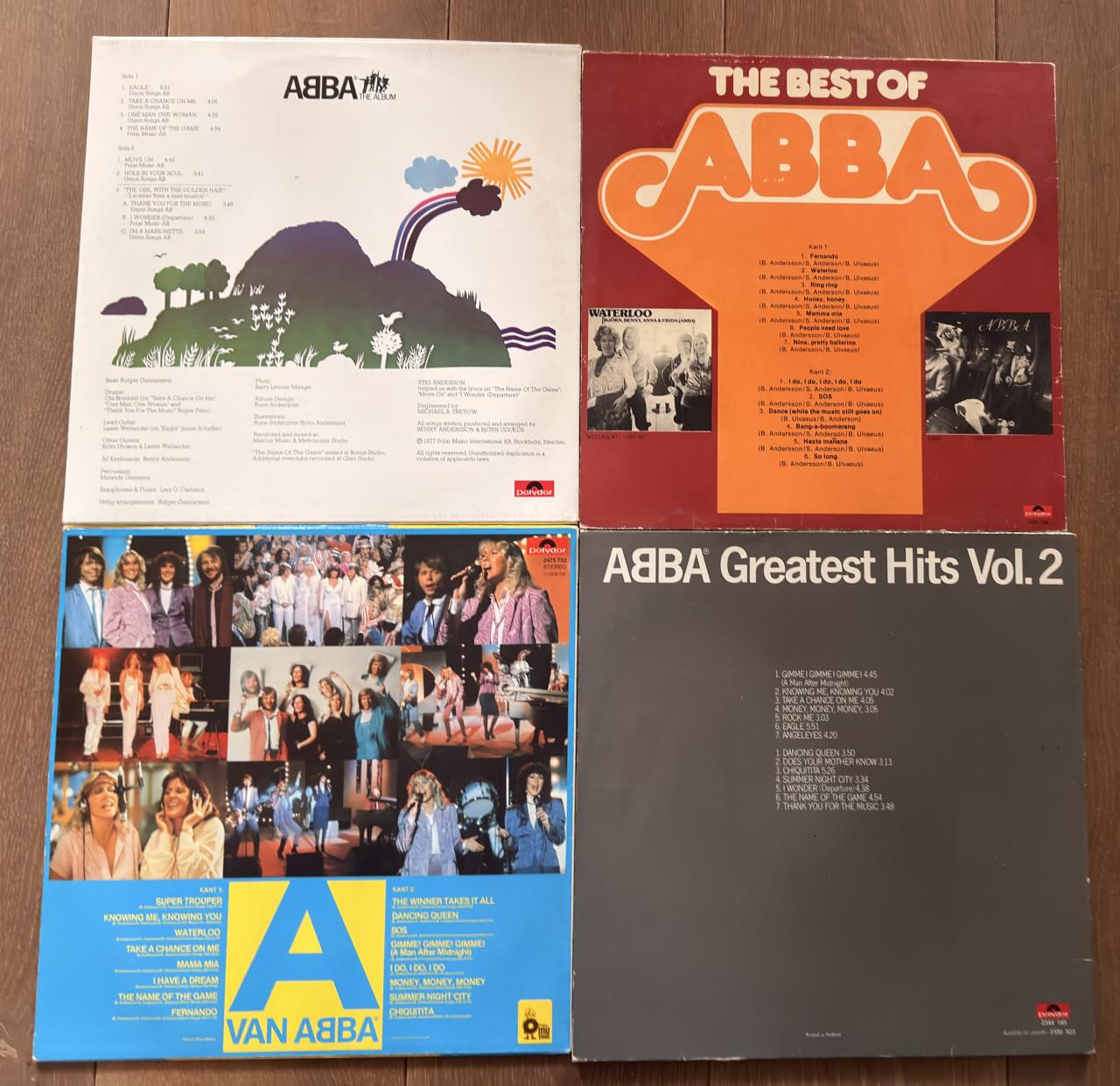 4 x lp van Abba