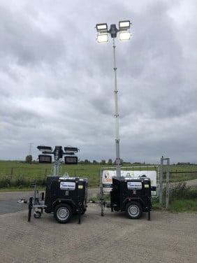 Mobiele lichtmasten te huur!