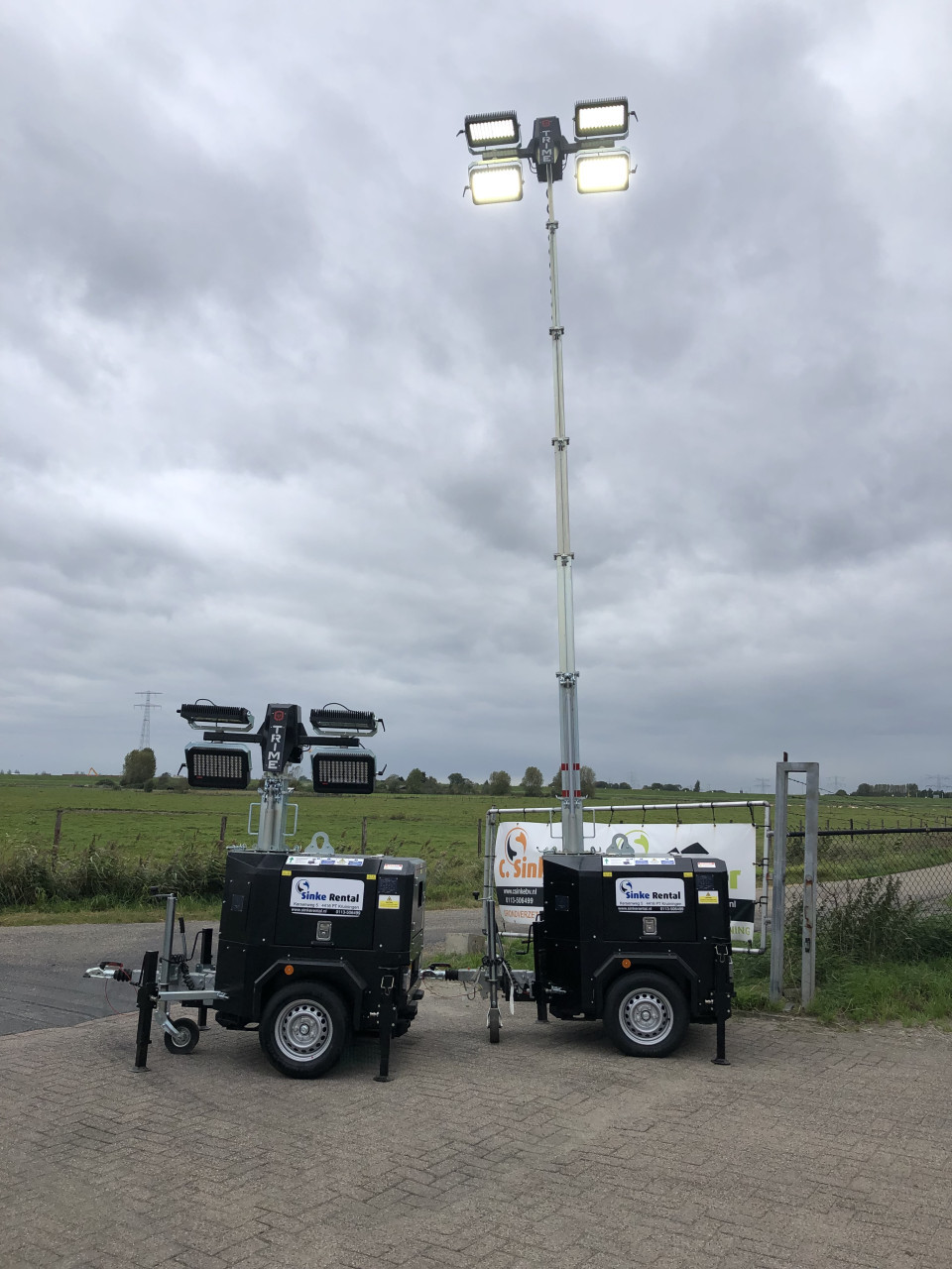 Mobiele lichtmasten te huur!