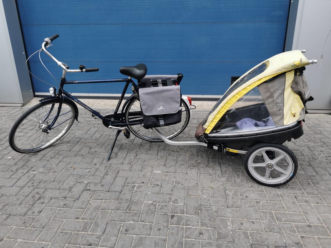 2x FIETS KAR/ BIKE BUGGY