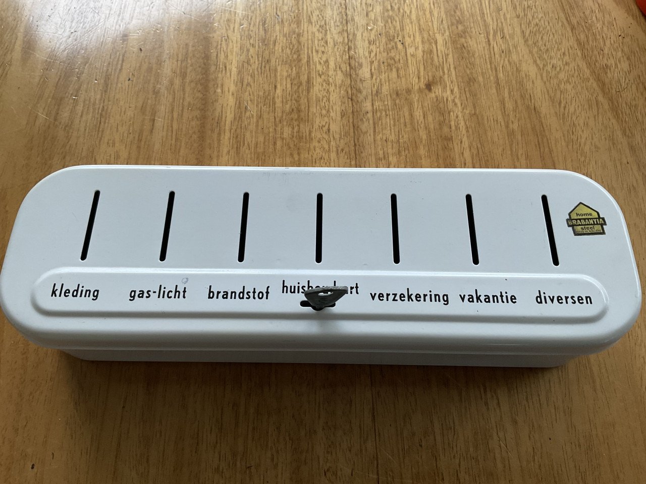 Brabantia poetsdoos en spaarpot