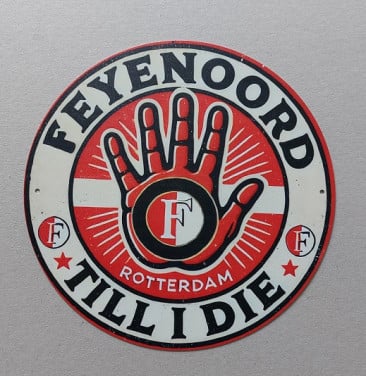 Feyenoord Metalen Bord