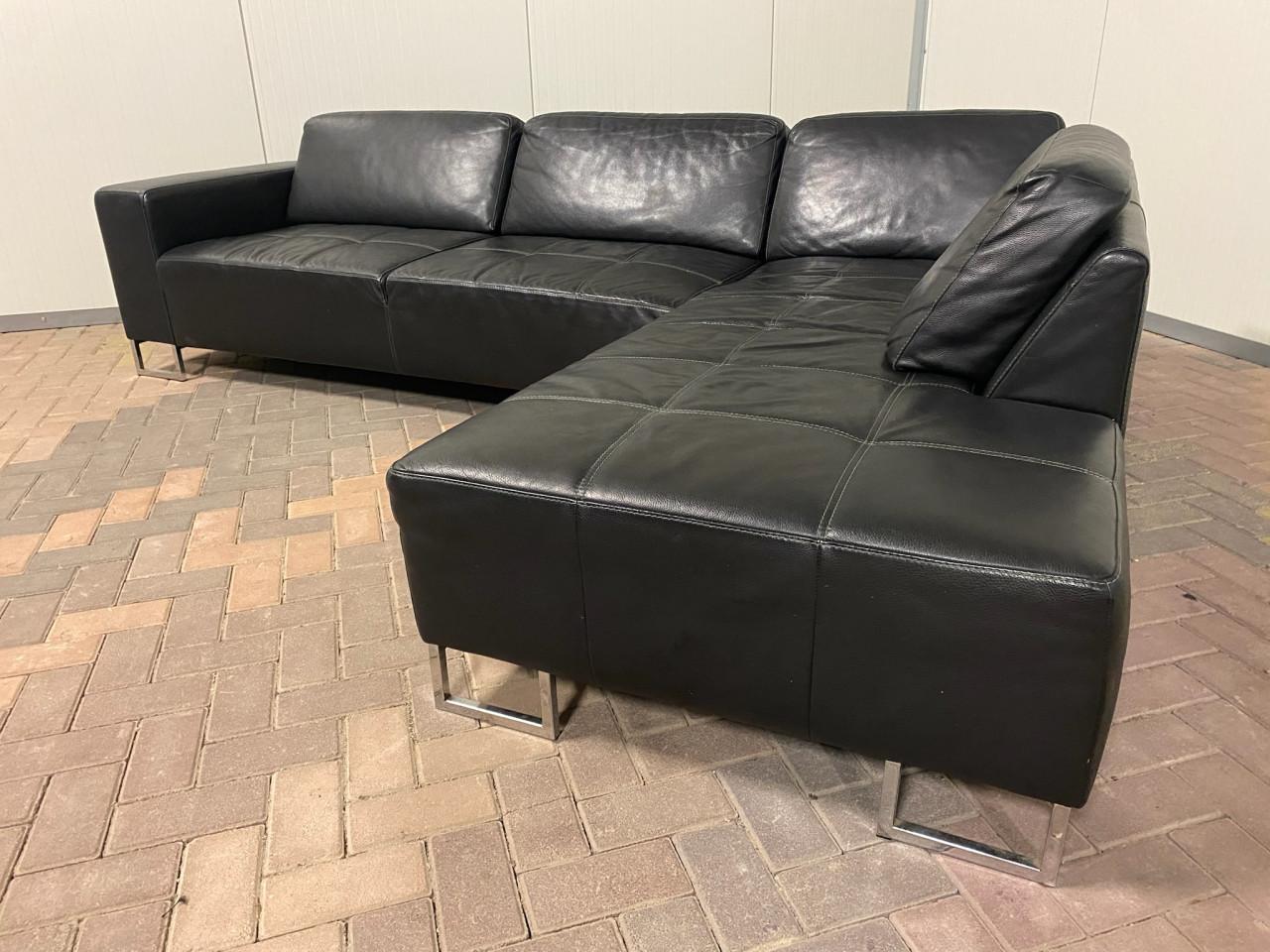 Piet Klerkx Grote Leren Hoekbank– Ruime Hoekcomfort-Gratis Levering NL