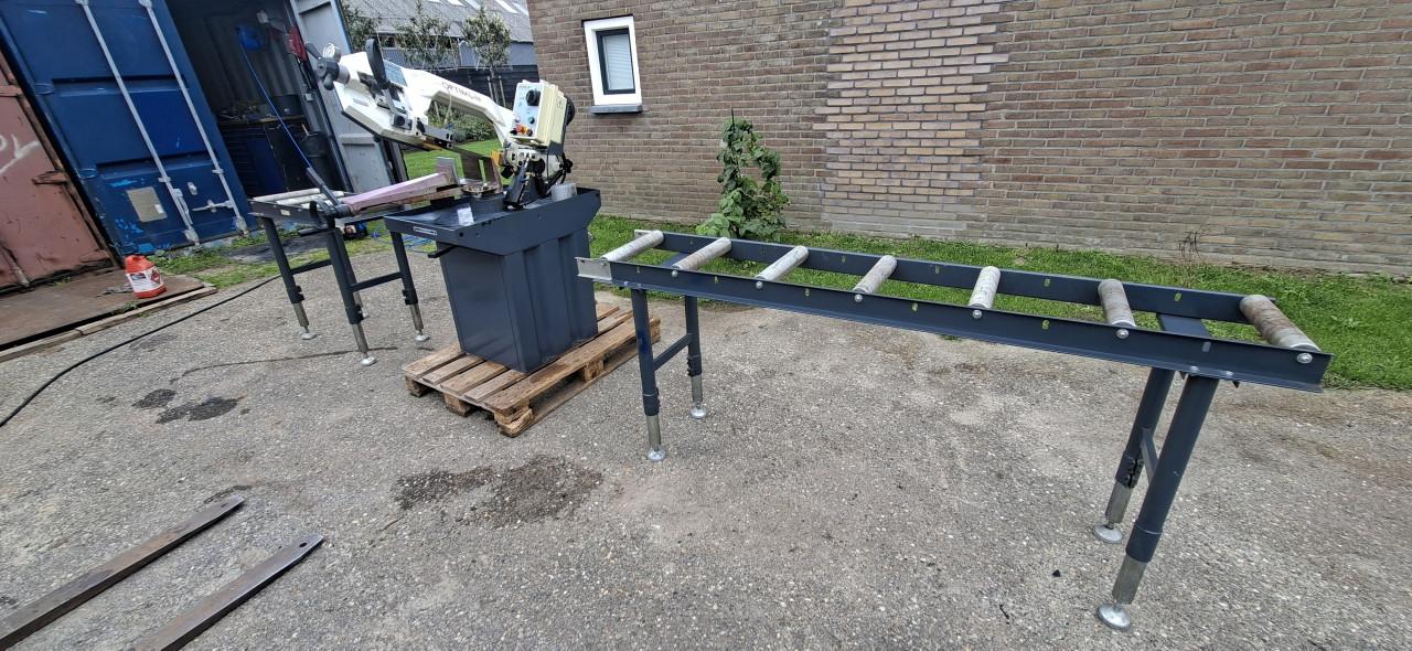 Lintzaagmachine optimum 280 Inclusief rollenbaan