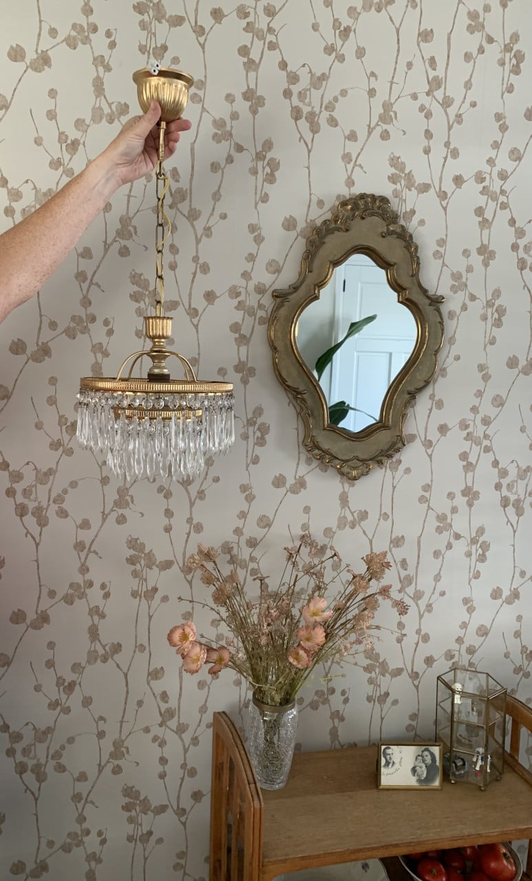 💐✨Schitterend Sfeervol Antiek Kristallen Kroonluchtertje ✨💐