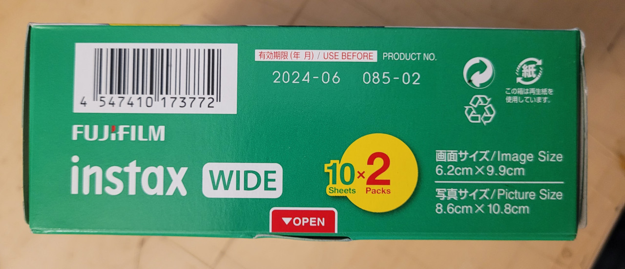 Instax Wide fotocamera film