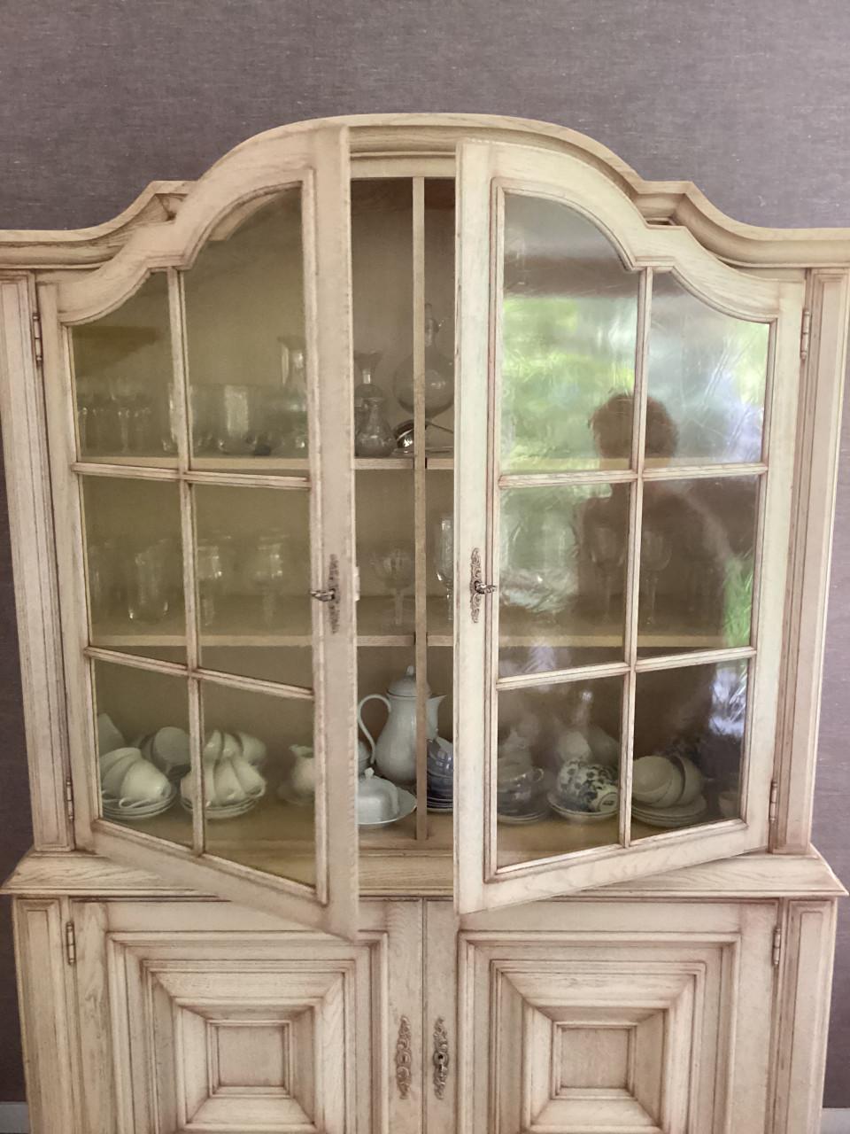Prachtige eiken kast in white wash