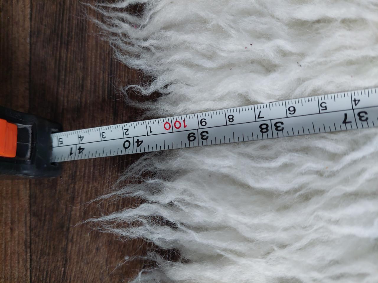 Fluffy/teddy kleed crème