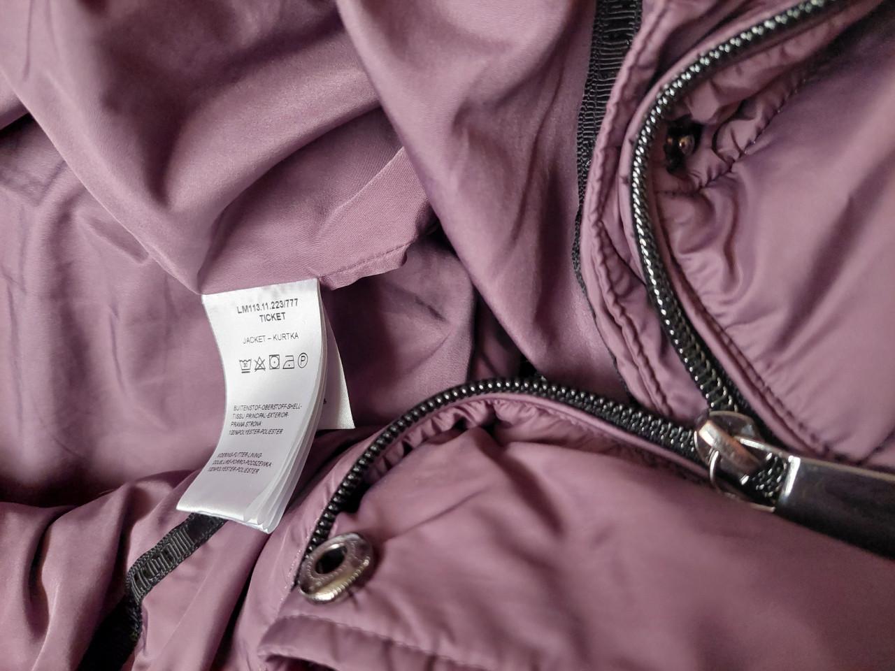 Nieuwe paarse District dames winterjack mt 44