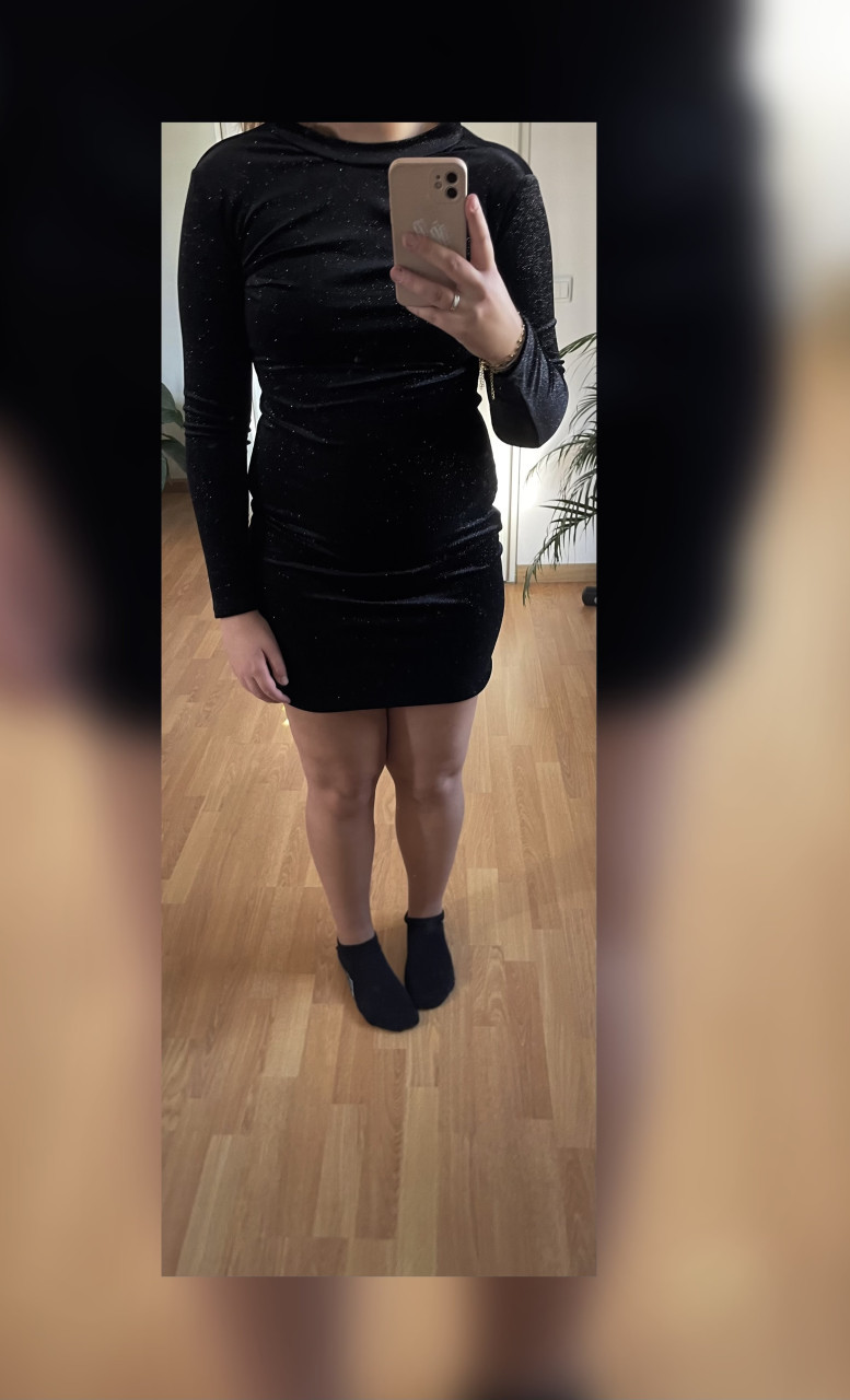 Nieuwe glitter jurk dames