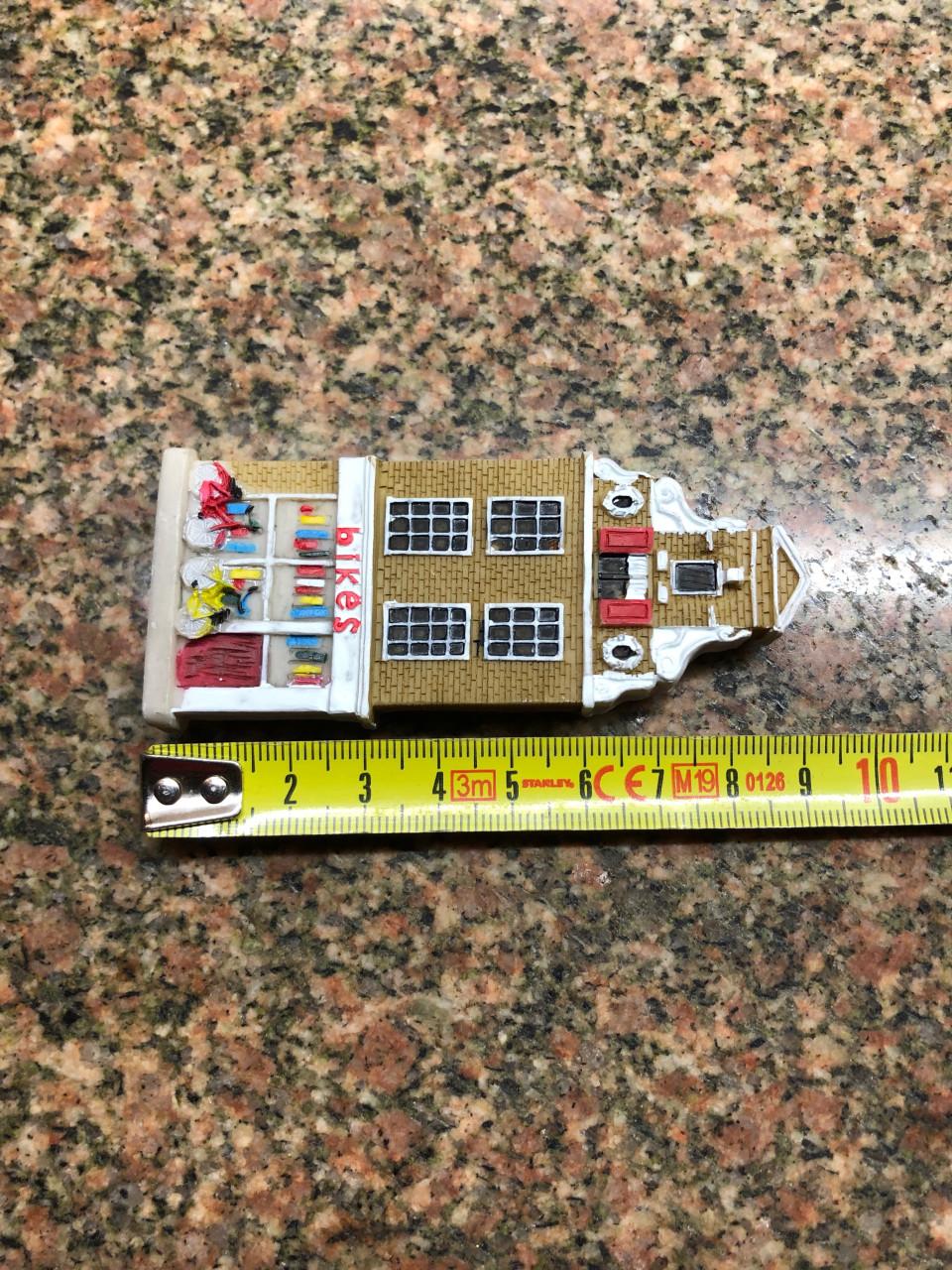 Amsterdam Grachtenpand Magneet - Fietsenwinkel