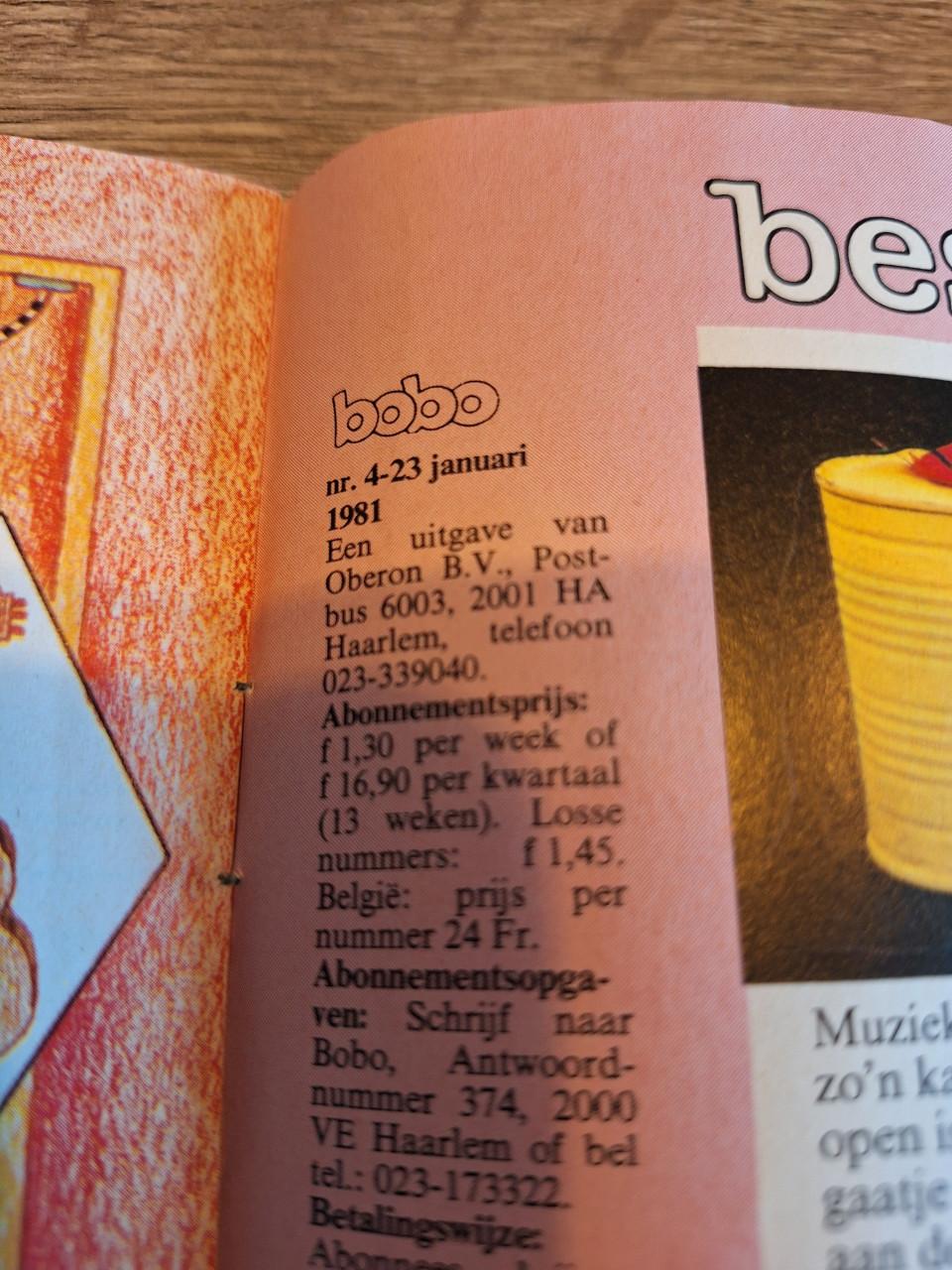 47 Bobo's te koop van jaargang 1981