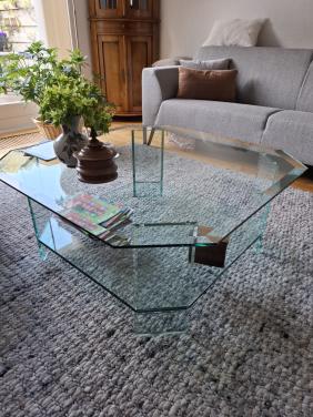 Gratis glazen salontafel