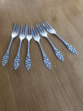 Te koop 2 verschillende sets gebakvorken.(nieuw).