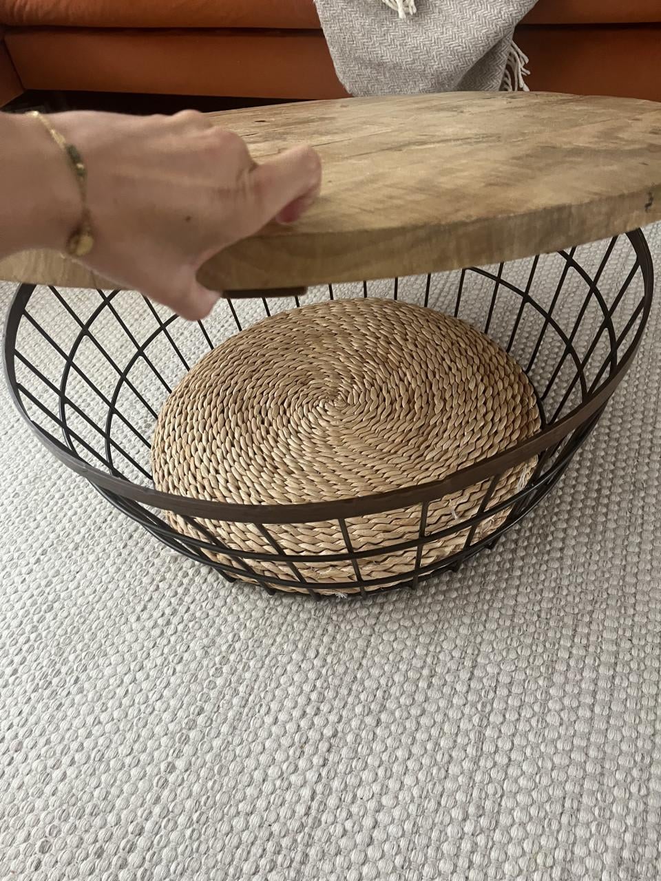 Mangohouten salontafel