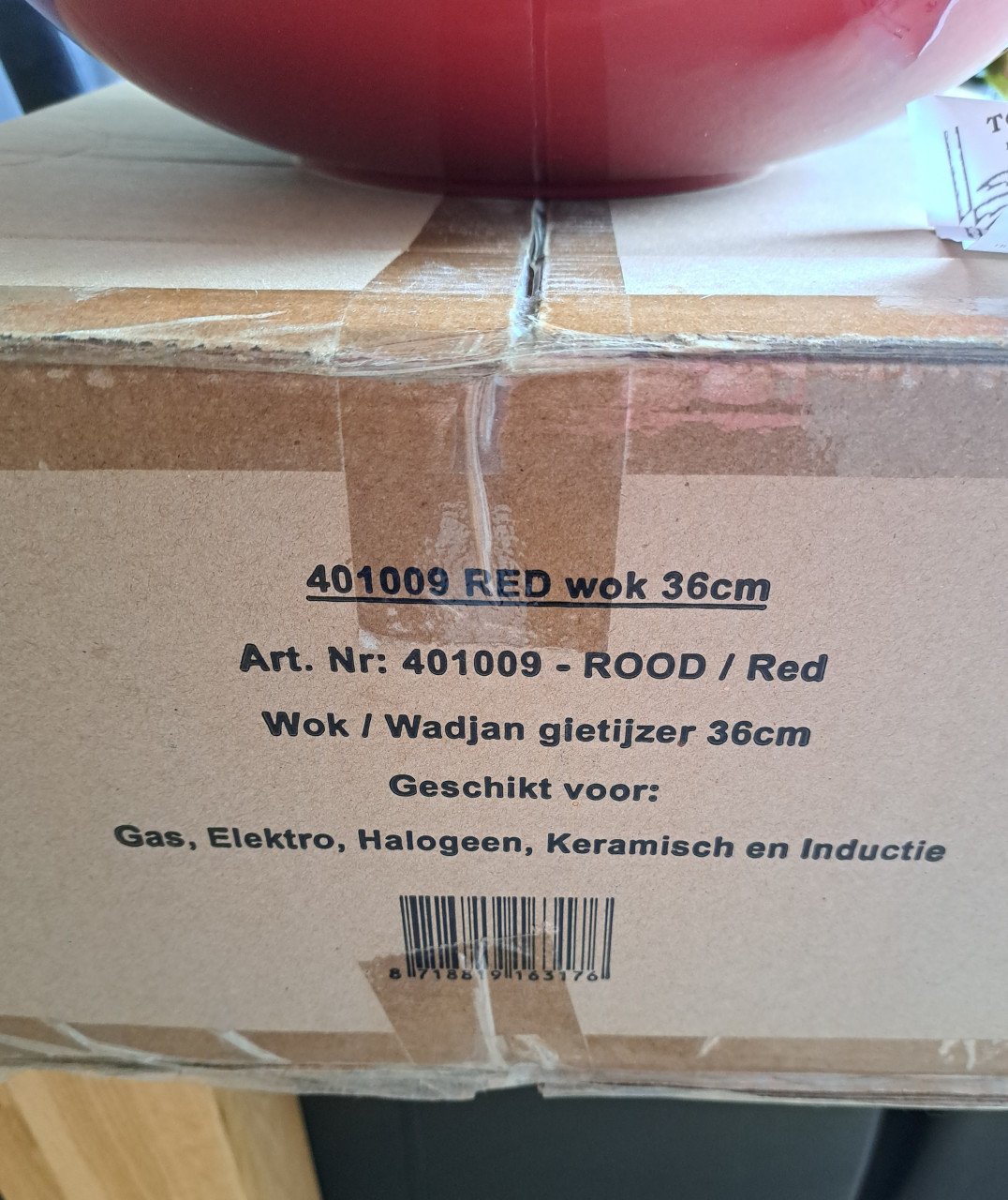 Gietijzeren wok