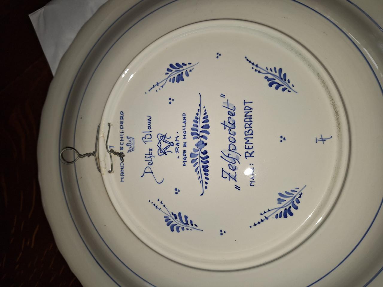 4 delfs blauwe borden