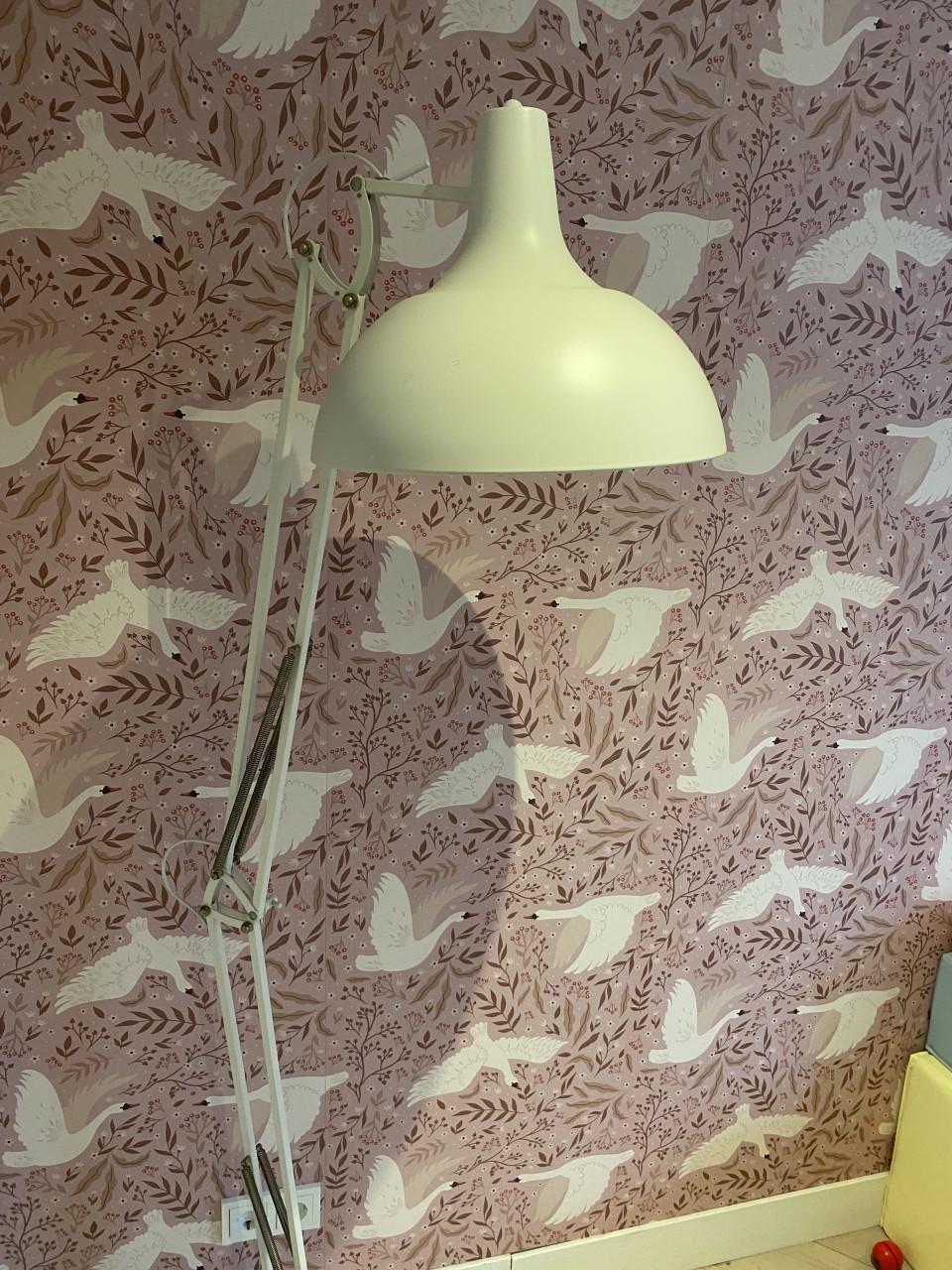 Verstelbare lamp – wit – vintage look