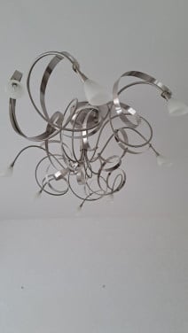 Plafondlamp met krullen