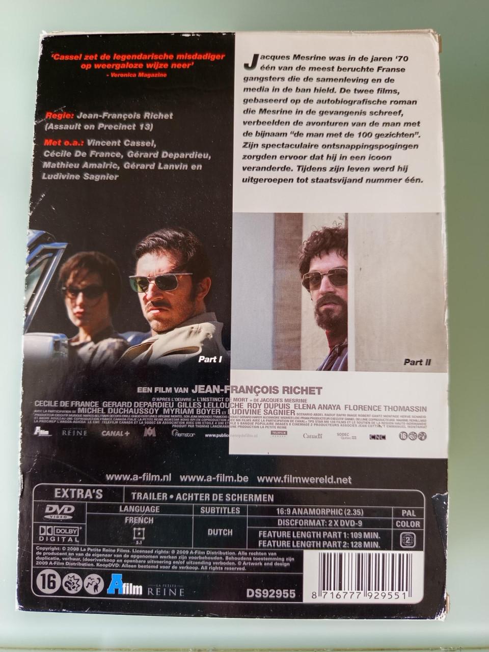 Mesrine 'Public Enemy Number One' DVD Box Part 1 en 2