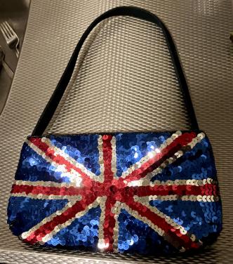 Vintage clutch / tas met pailetten