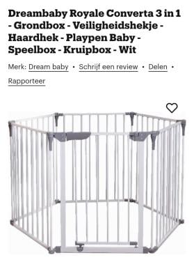 Opvouwbare (reis)box Dreambaby Mayfair