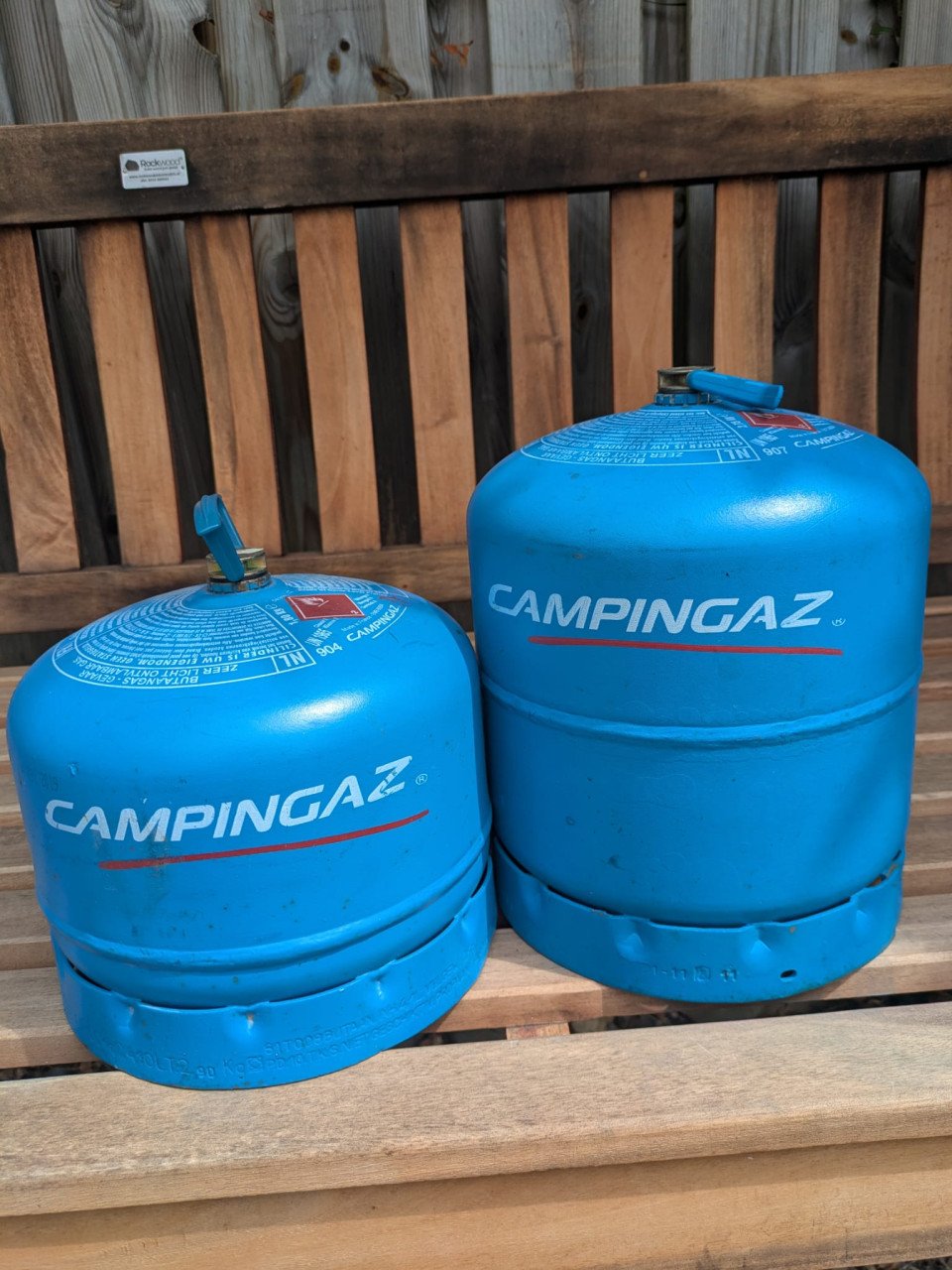 Campingaz fles 907 en 904 (leeg)