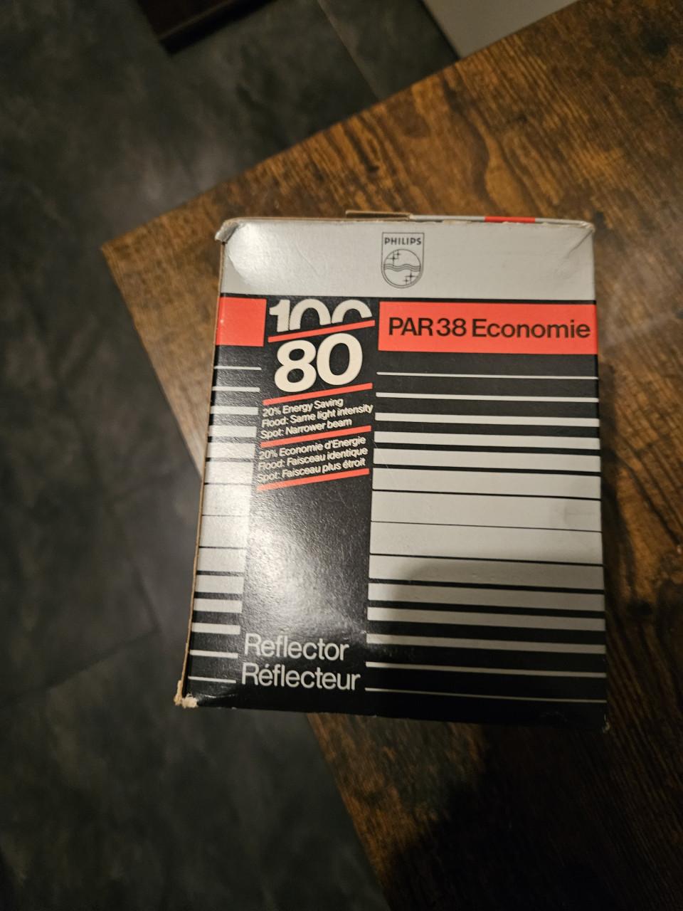 3 nieuwe Philips PAR38 Economy 80W Gloeilamp E27