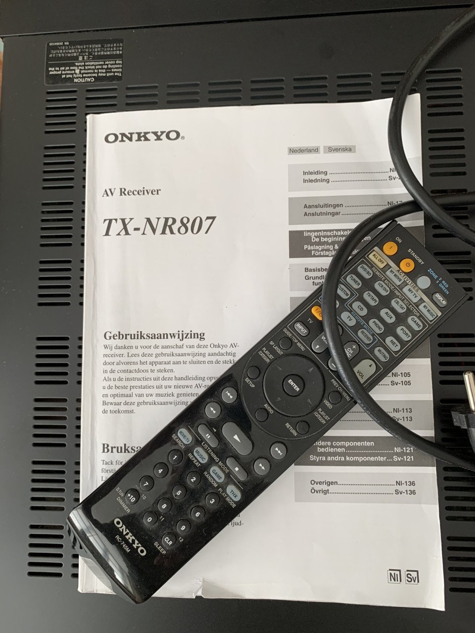 Onkyo THX versterker/receiver