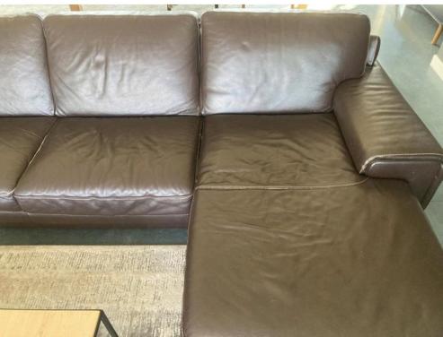 Lederen bank donkerbruin Merk Natuzzi