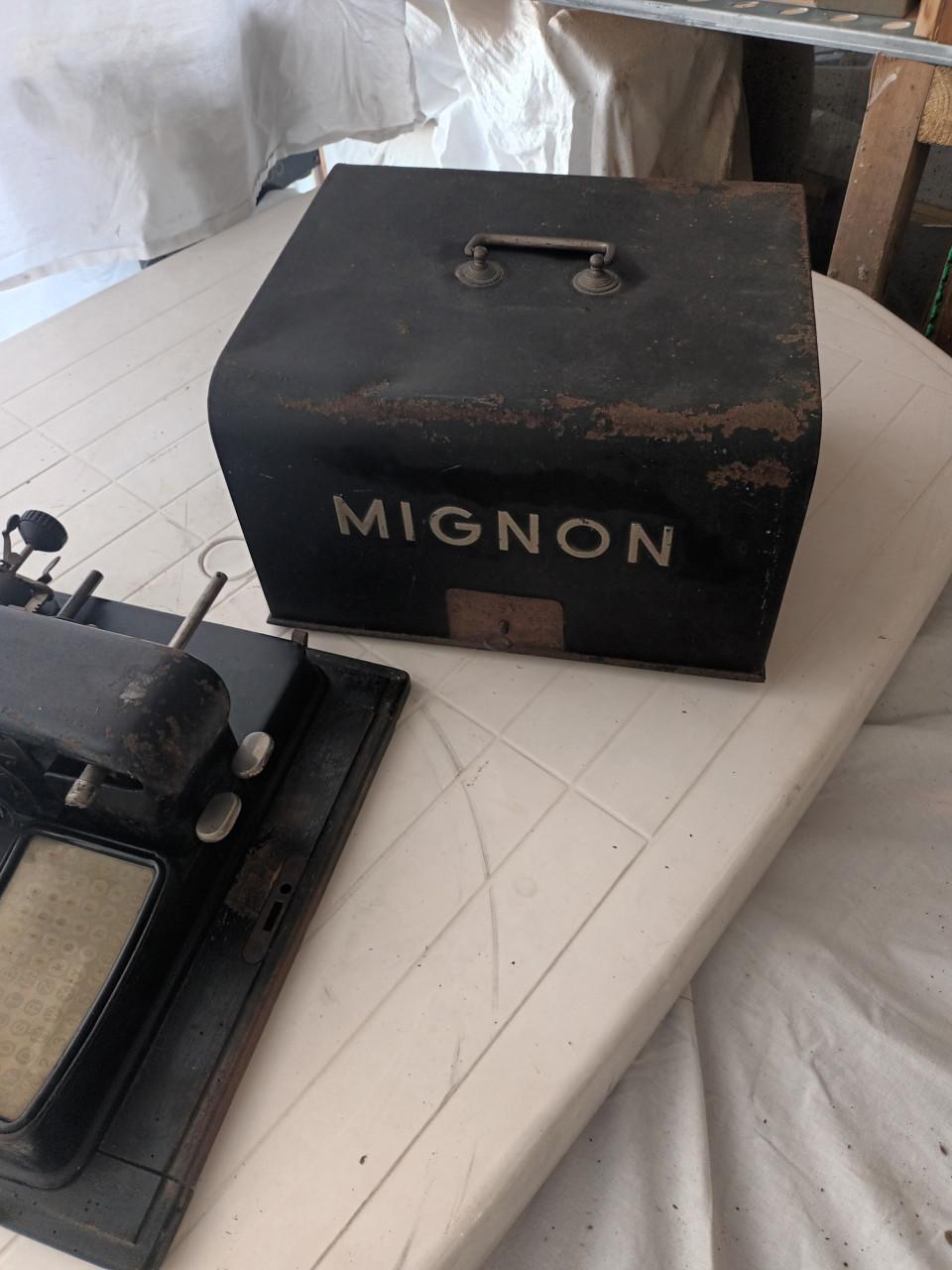 Mignon index-schrijfmachine