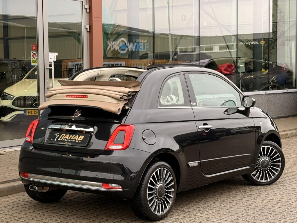 Fiat 500 cabrio lounge 1.2 | automaat | parkeersensoren | led | bluetooth |