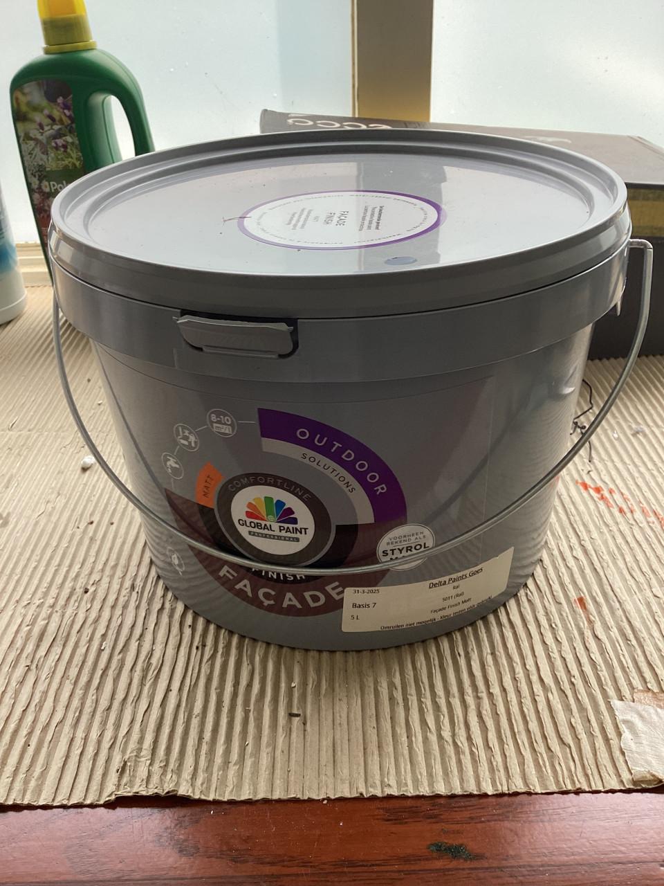 Latex mooi donkerblauw, 5 liter