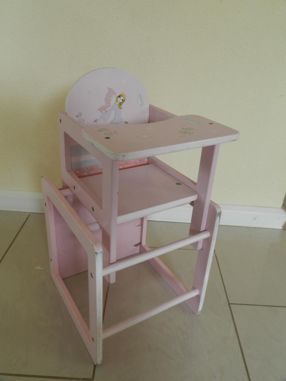 Kinderstoel + tafel t.b.v. Pop