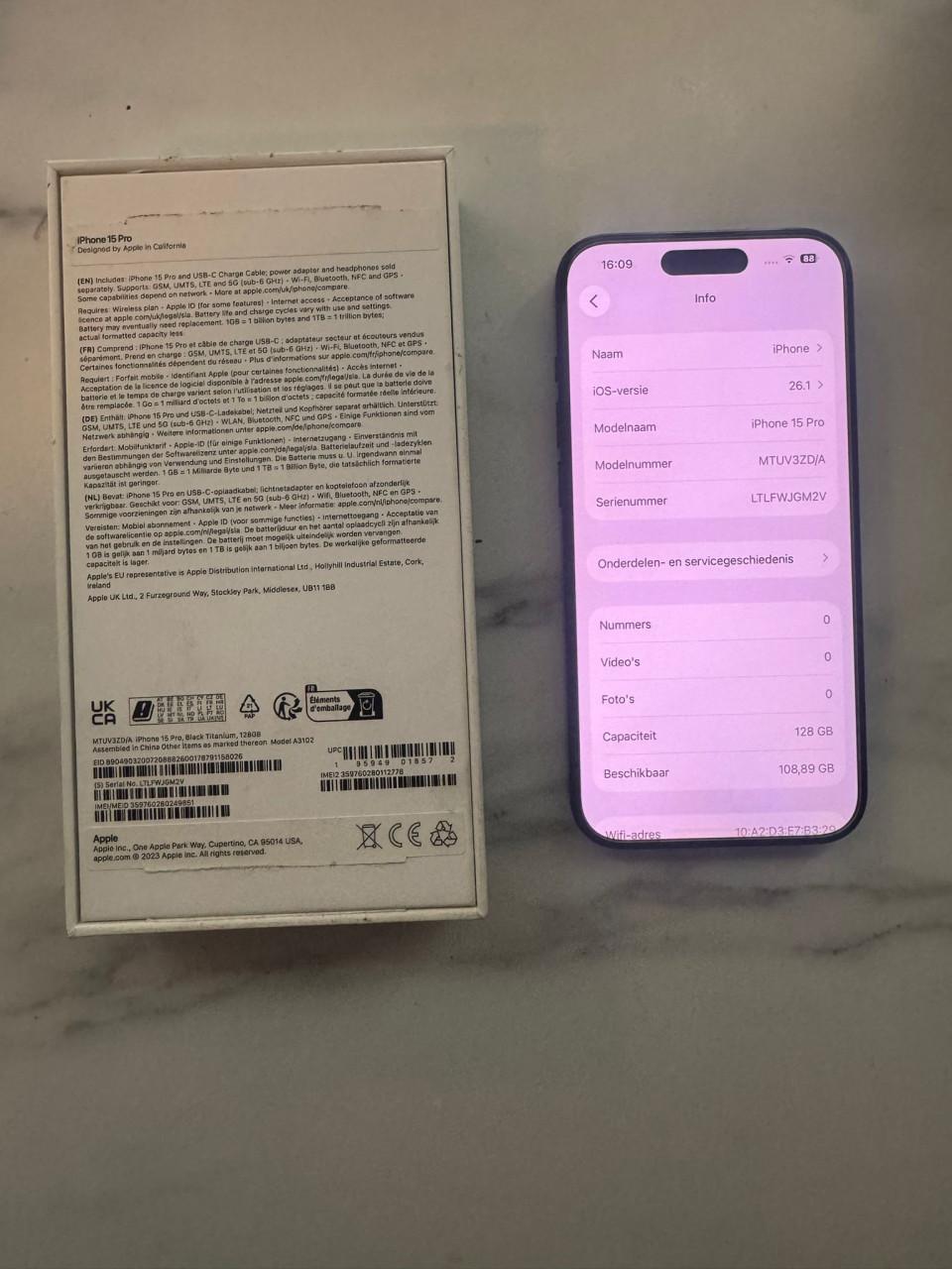 Zeer nette iPhone 15 pro