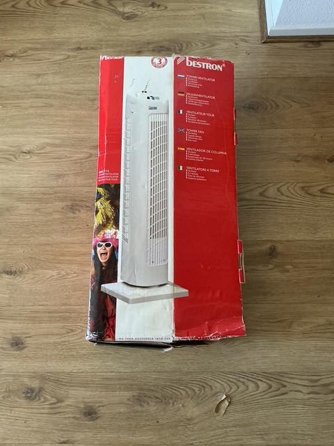 Voor de volgende HITTEGOLF: Bestron torenventilator DKLT12 40W