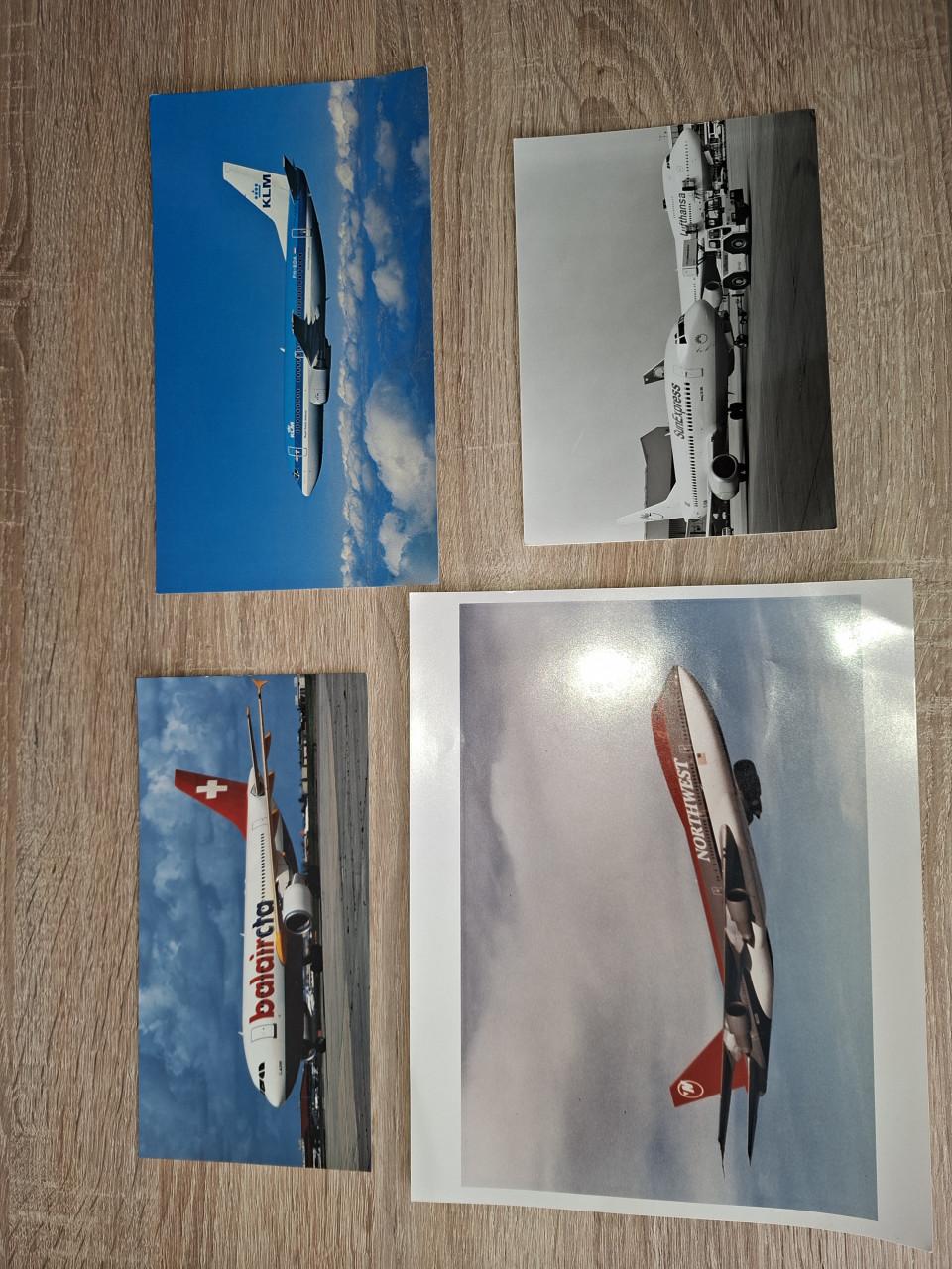 Te koop: ruim 36 ansichtkaarten vliegtuigen.