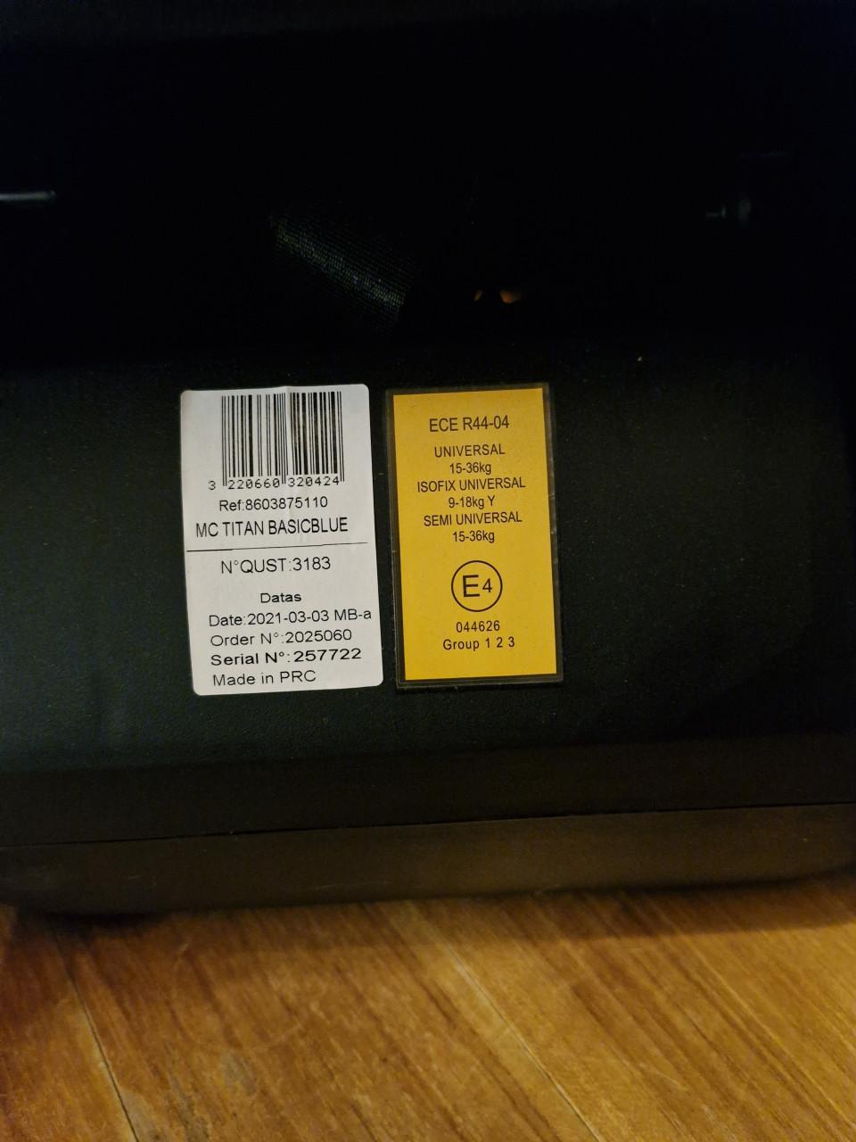 Maxi Cosi Titan Autostoel(en)