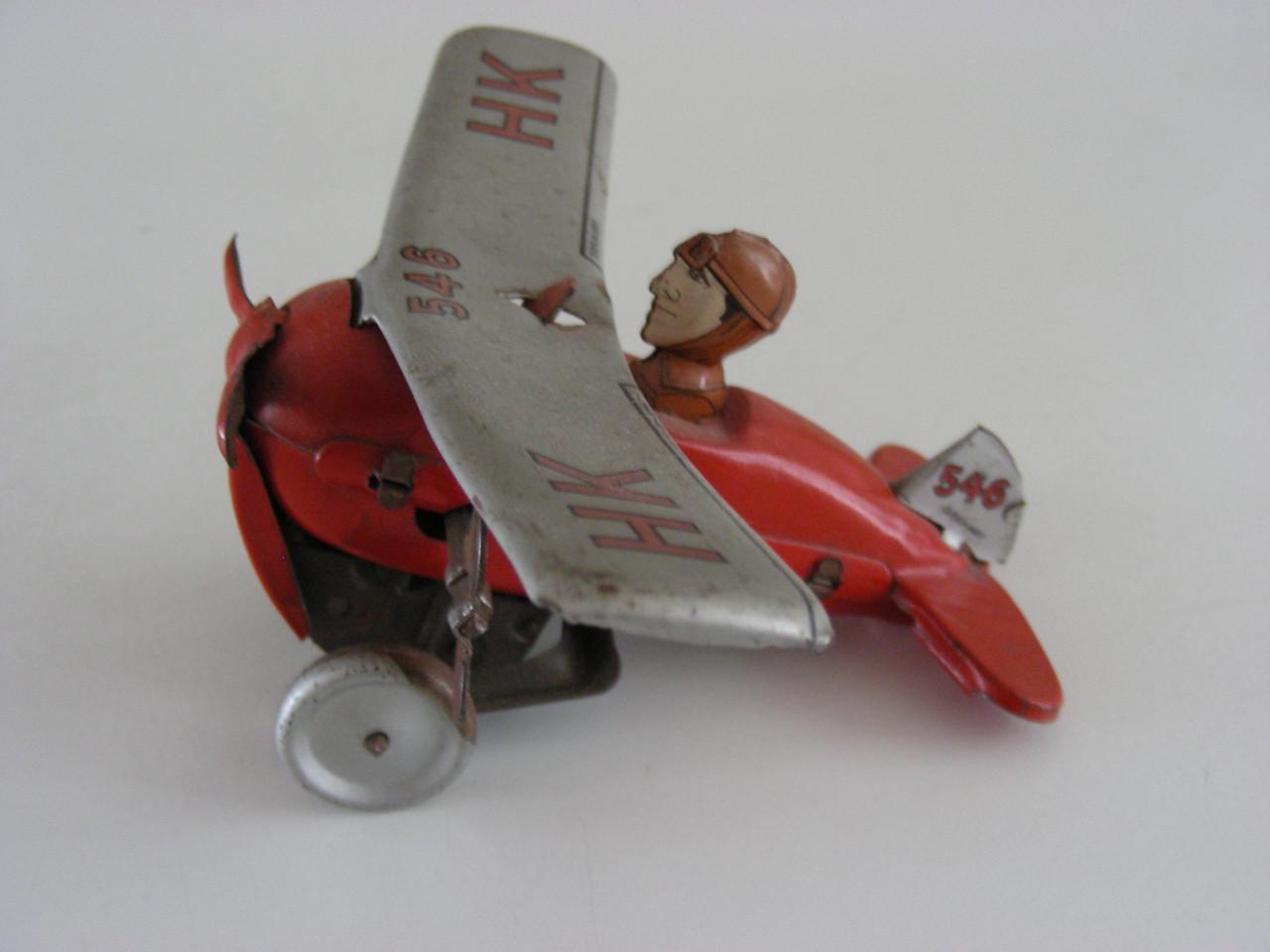 Vintage speelgoed vliegtuigje