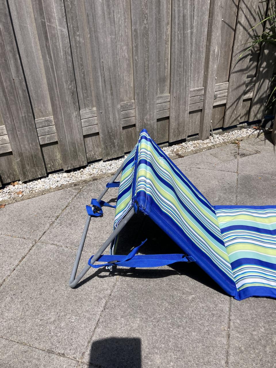 Strandstoel met rugleuning